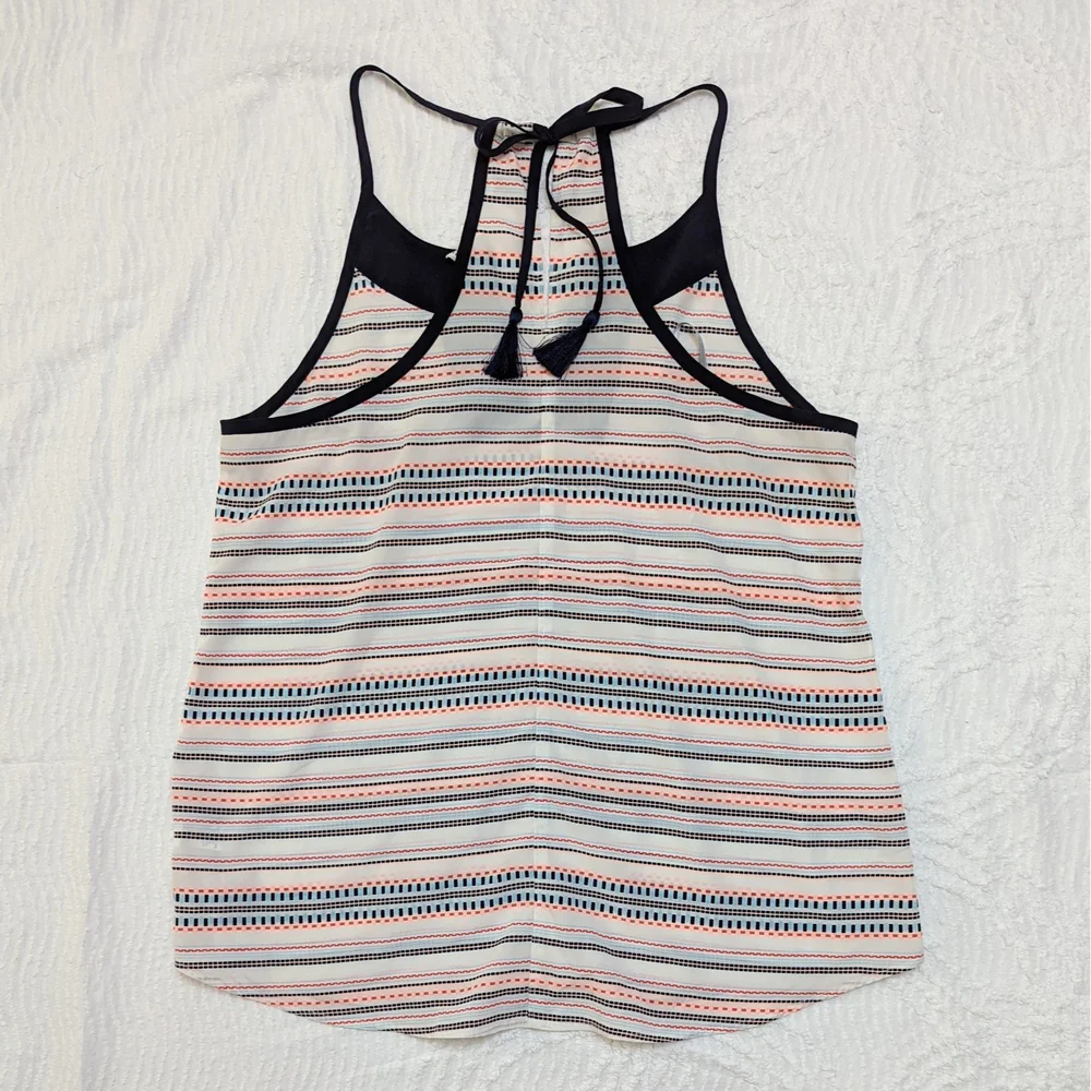 Athleta Women's Polyester Camisole Cami Tank Top Size Medium Striped Multicolor - Picture 2 of 4